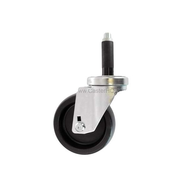 3"x1-1/4" Swivel Caster, PHENOLIC Wheel, 7/8" Expanding STEM, 300